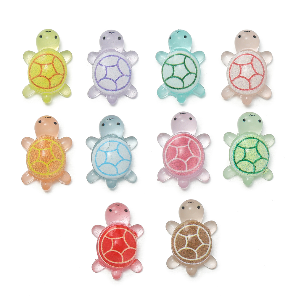 Resin Crafts Diy - 10 stks/partij Mini Hars Zeeschildpadden Glow
