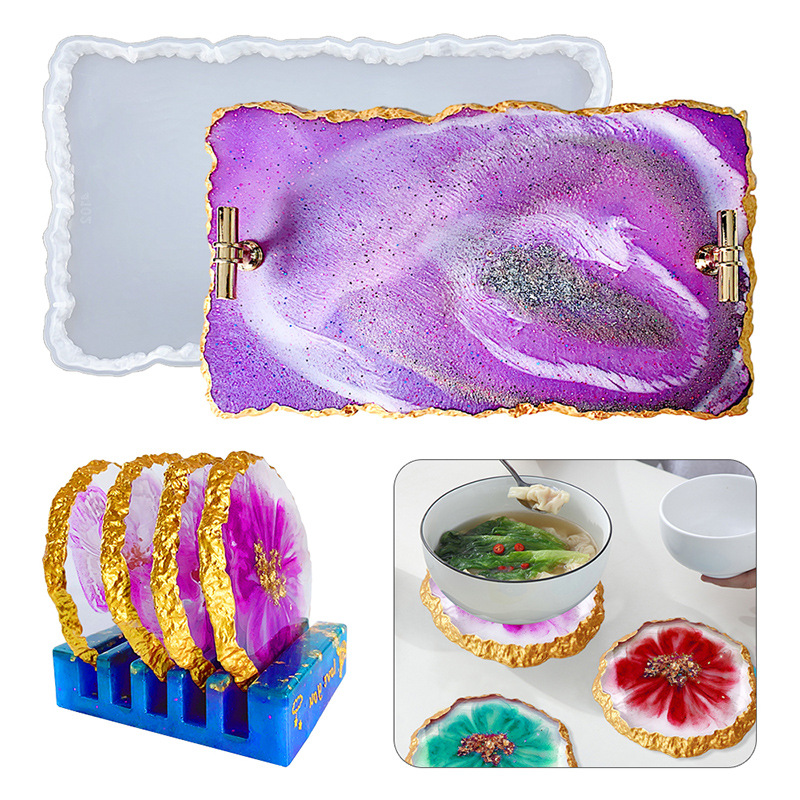 Geode Mold Silicone - DM413 Drusy Coaster Hars Schimmel Geode