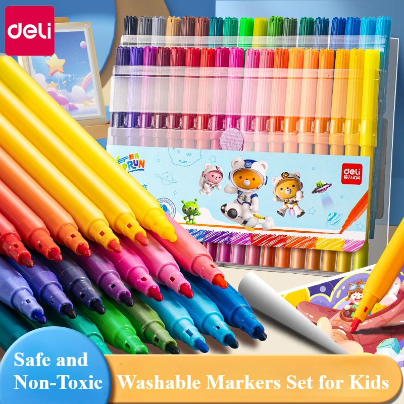 Copic Marker Sketch - Wasbare markerset voor kinderen, 12/24/36/48 kunstkleuren