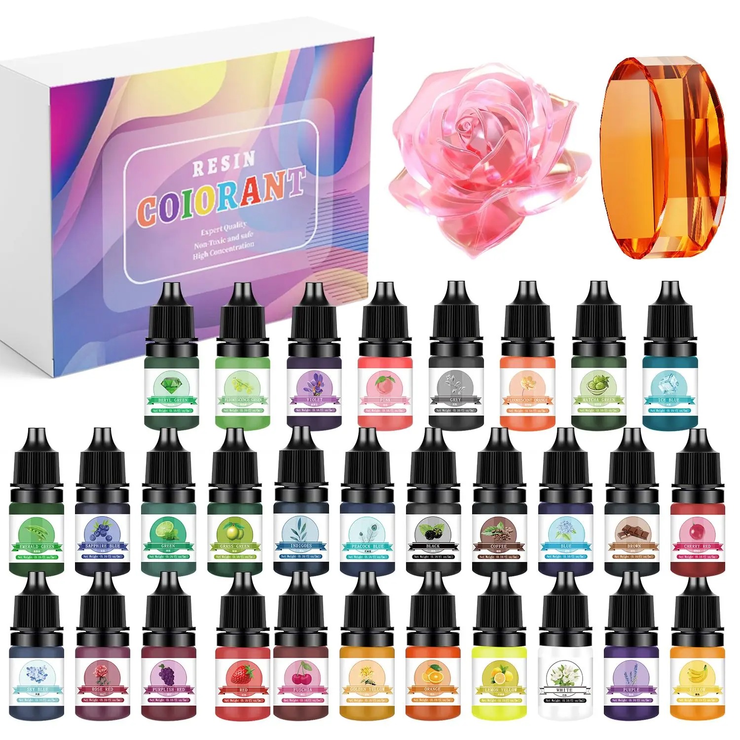 30 Kleuren 5 ml Epoxyhars Pigm - Epoxy Uv Resin Kit recensie en prijs