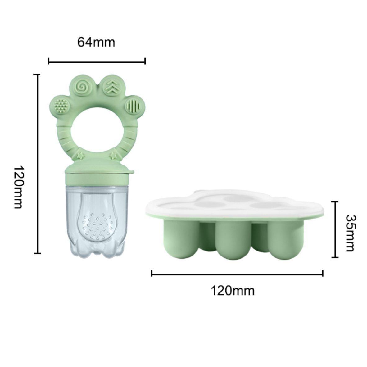 Baby Fruit Food Feeder & Freez - Silicone Mold Tray recensie en prijs