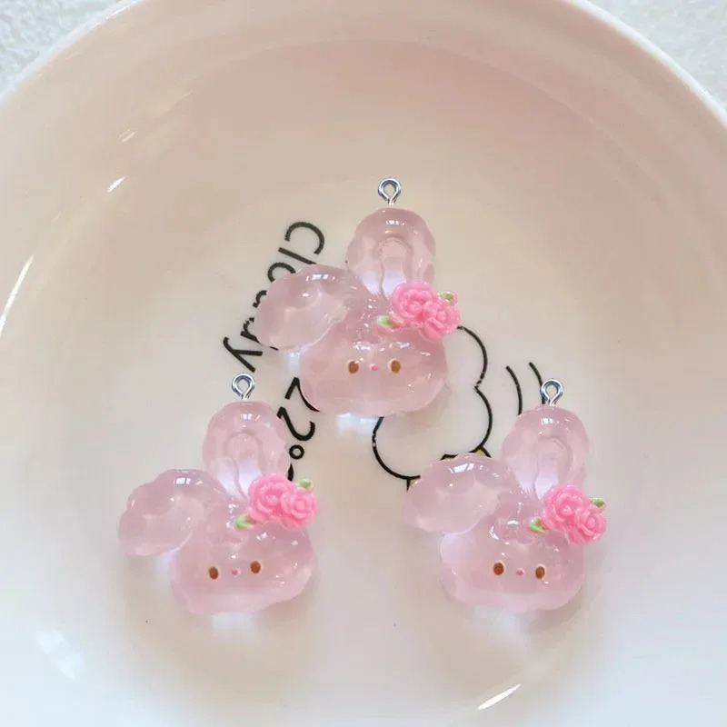 10 stuks schattige kersenkonij - Resin Crafts Diy recensie en prijs
