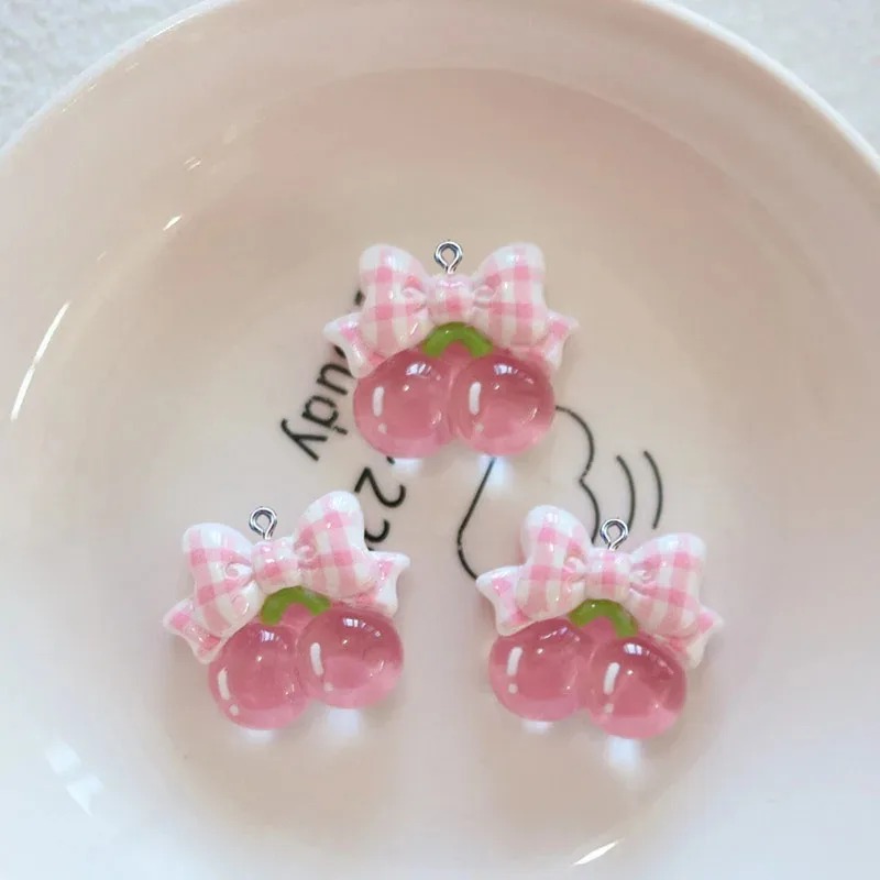 10 stuks schattige kersenkonij - Resin Crafts Diy recensie en prijs