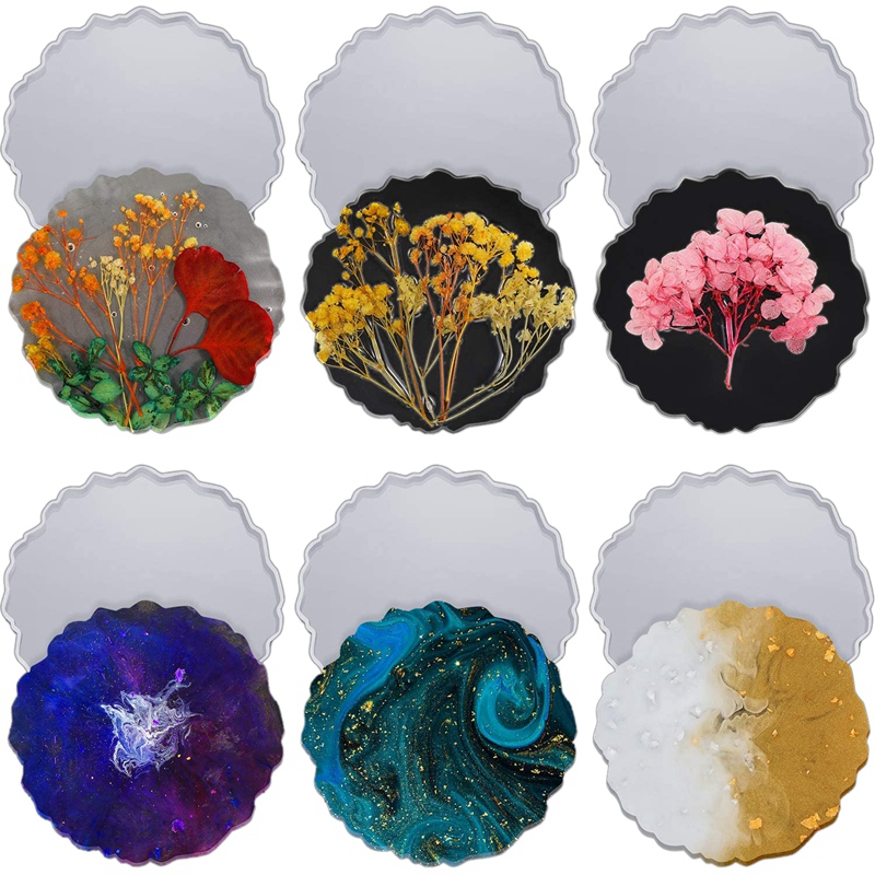 6 stuks hars onderzetter mal g - Geode Mold Silicone recensie en prijs