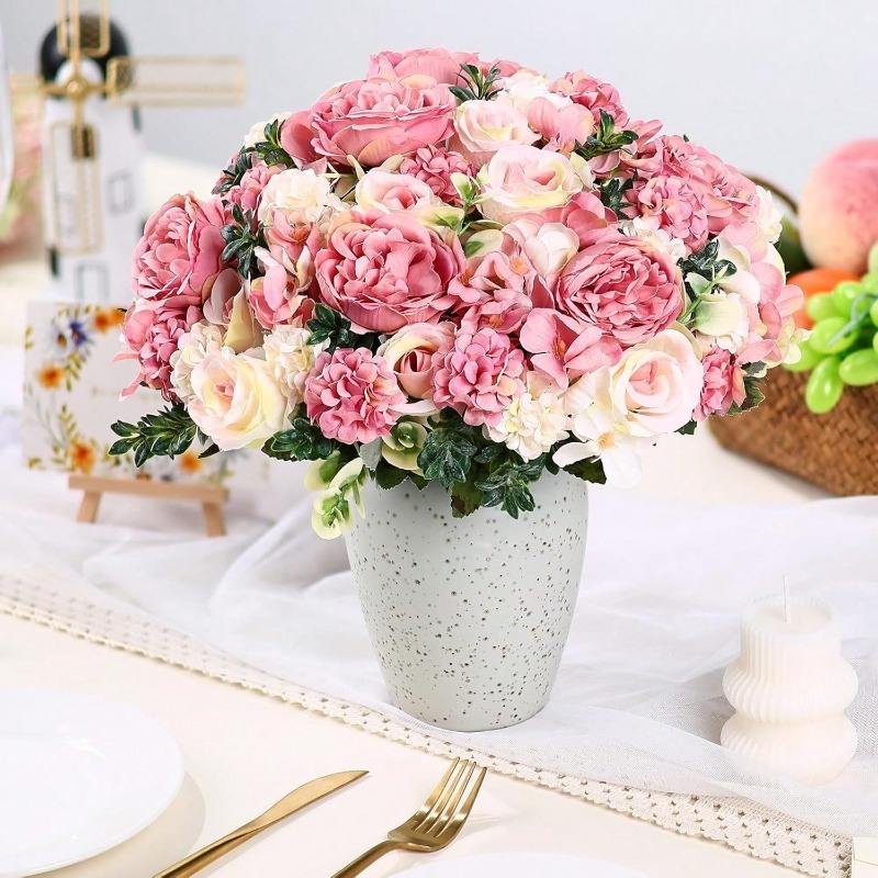 32cm Zijden Kunstmatige Rozenb - Dried Flower Bulk recensie en prijs