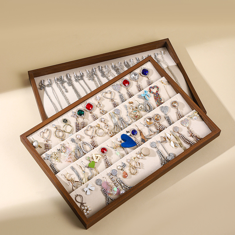 Walnoothouten sieradendisplay  - Wood Ring Blank recensie en prijs