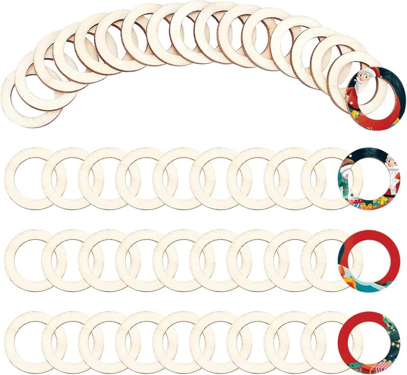 100 Stuks 30Mm Natuurlijke Hou - Wood Ring Blank recensie en prijs